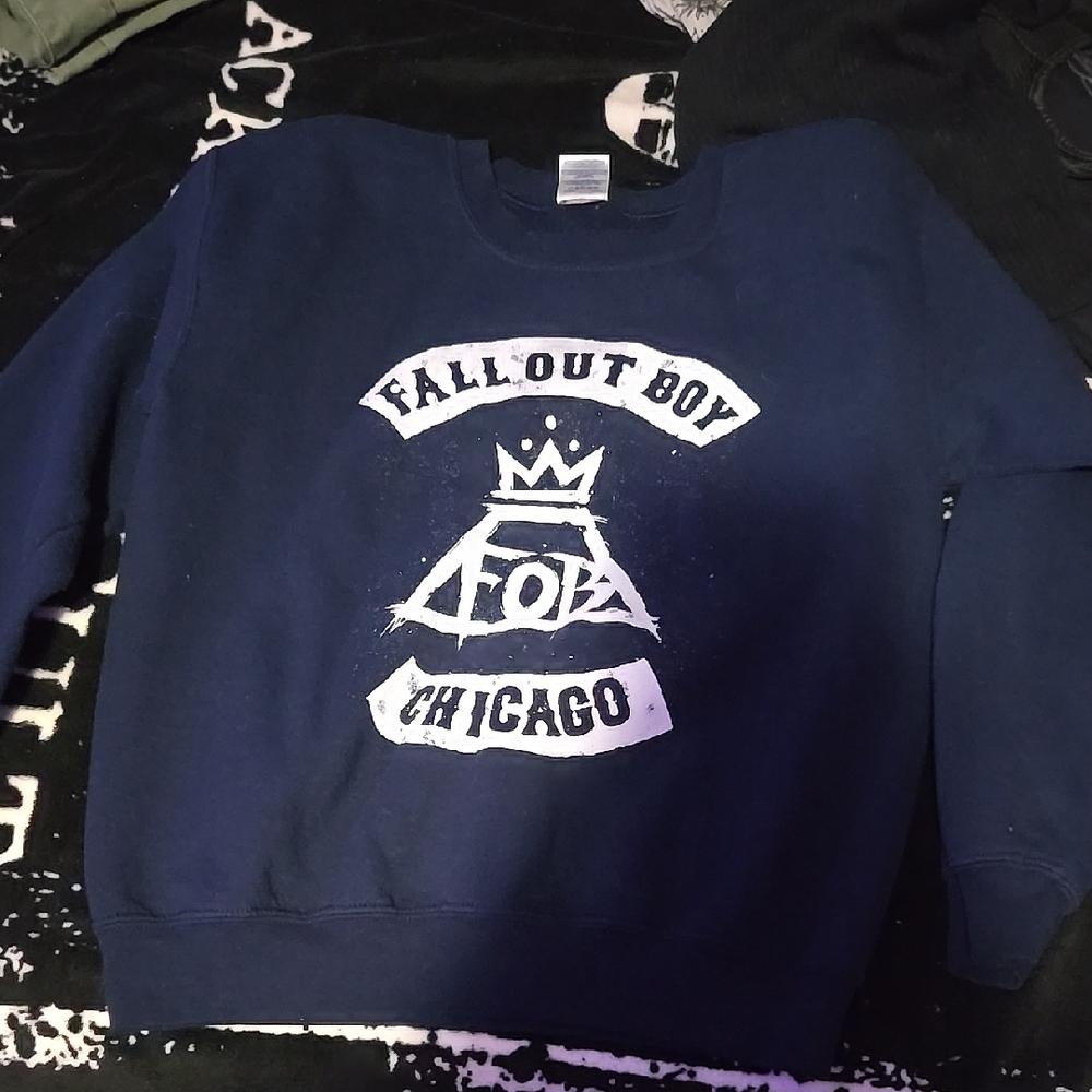 Fall Out Boy Tour Navy Crewneck